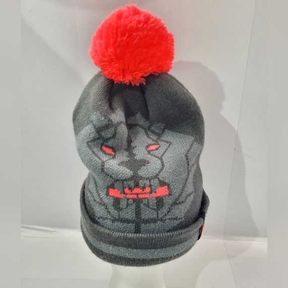 NIKE LEBRON JAMES KING LION KNIT CUFF POM BEANIE YOUTH - Picture 2 of 11